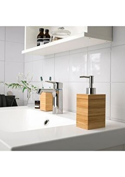 3'lü Bambu Banyo Seti - Sıvı Sabunluk, Diş Fırçalık, Katı Sabunluk fiyatları