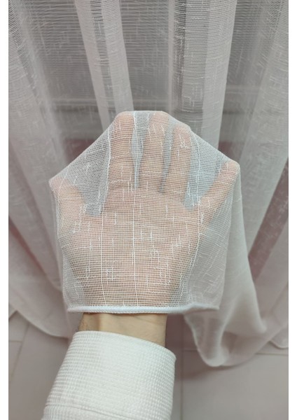 1/3 Sık Pileli Naturel Keten Tül Perde Ütü Istemez Her Odaya Uygun Özel Ölçü fırsatları