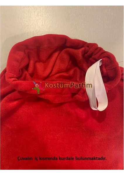 Mini Noel Baba Çuvalı Polar 50X35, Eğlenceli ve Sevimli Hediye Paketi fiyatları