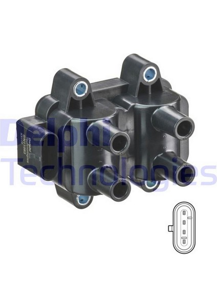 Ateşleme Bobini Çiftli Kangoo- Clio I-Ii-Ii 1.2 -1.6 - Megan I 1.4- 1.6-Scenic-Twng-Logan K7J-K7M Almla