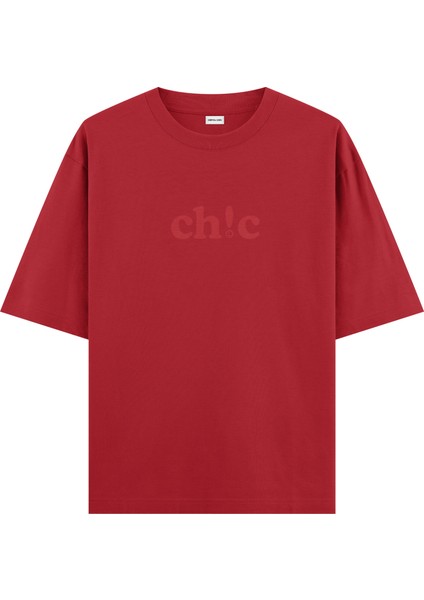 Ch!c - Oversize T-Shirt Kırmızı