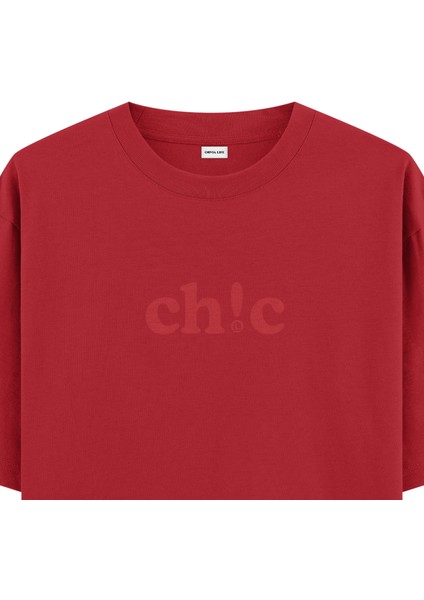 Ch!c - Oversize T-Shirt Kırmızı fiyatları