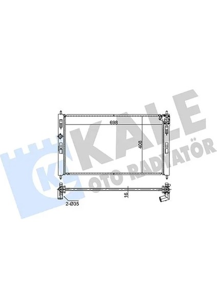 Radyator Al/pl/brz C4-Peugeot 4008-MITSUBISHI Asx-Lancer Vııı