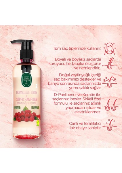 15 Al 13 Öde Sirke Şampuan Frambuazlı 100 Ml, Rosıe Makyaj Pamuğu fiyatları