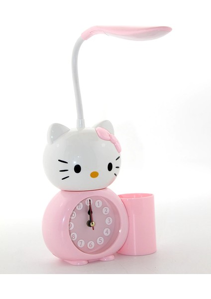 Hello Kitty Masa Lambası Saat ve Kalemlik LIV735