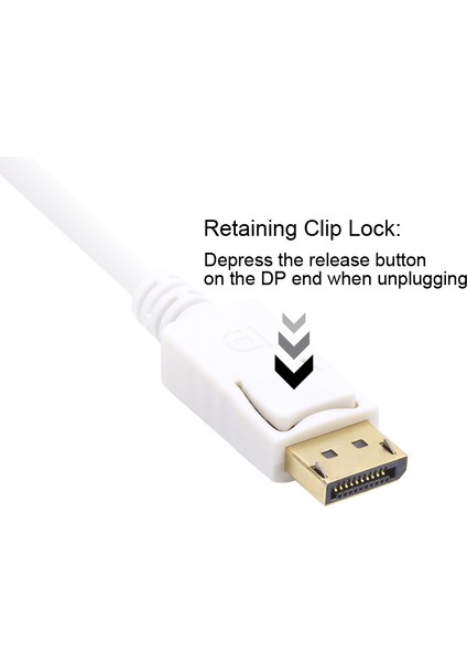 CG605L-1.8 Beyaz 1.8mt Display Port Erkek To HDMI Erkek Kab modelleri