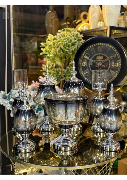 7 Parça Gümüş Konsol Seti Salon Takımı fiyatları