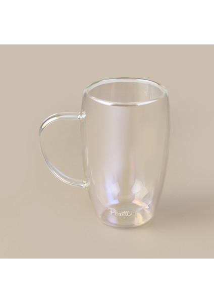 Colors Çift Cidarlı Lüsterli Latte Kupa - Şeffaf - 450 ml fiyatları