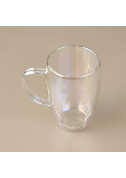 Colors Çift Cidarlı Lüsterli Latte Kupa - Şeffaf - 450 ml fırsatları