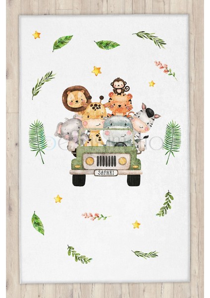 Safari Sevimli Hayanlar Çocuk Halısı modelleri