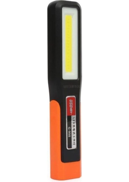 Şarjlı Mıknatıslı Tamirci Ledi Tamirci Lambası Kancalı Asılabilir Kolay Kullanım OR-998