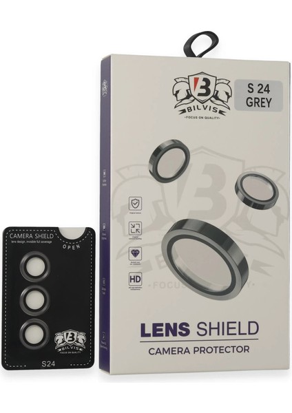 Samsung Galaxy S24 Bilvis Titan Kamera Lens - Titan Gri