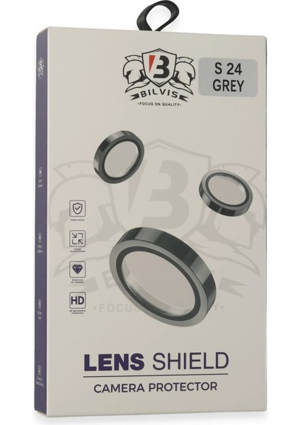 Samsung Galaxy S24 Bilvis Titan Kamera Lens - Titan Gri modelleri