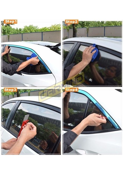 Ford Focus 3 Sedan Siyah Krom Cam Çerçevesi 2011-2017 (16 Parça) modelleri