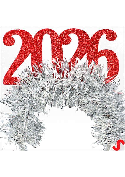 Yılbaşı 2026 Simli Taç - Kırmızı fırsatları