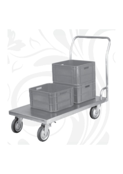Servis ve Taşıma Arabası Platform Düz Ayaklı 80 x 60 x 20 (Cm)