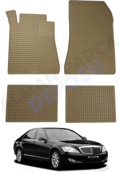 Mercedes S Serisi 2006-2013 W221 Lastik Paspas Bej Koku Yapmaz Orijinal Kesim Schönek