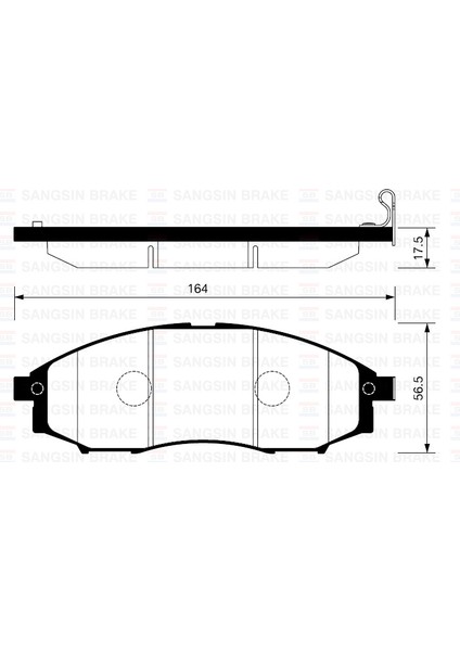 Sangsın SP2078 Ön Fren Balata Nıssan Skystar 2.5l YD25DDTI D22 4x2 4x4 03-> / Pathfınder 3.2l QD32ETI R50 4x4 97-04 41060VK190-D1060VK190-WVA23970