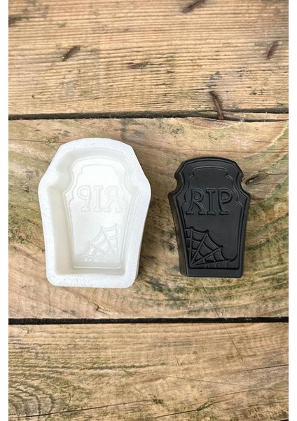 Concept Mezar Taşı Rip Yazılı Mum Kalıbı (Silikon) (1 Adet)