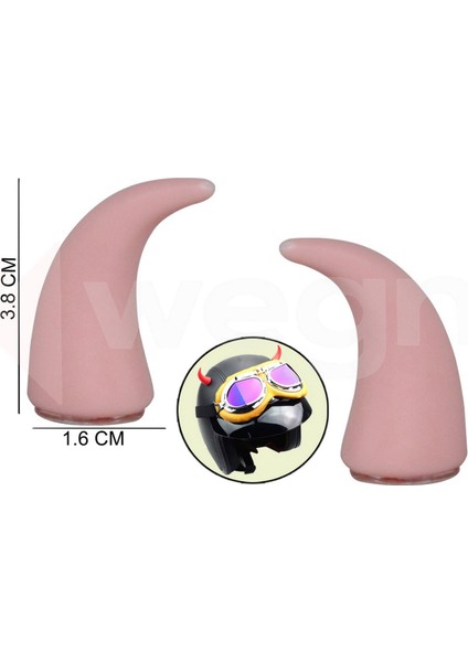 Nrzsnt Direksiyon ve Kask Üstüne Takilan Boynuz Aparati Pembe