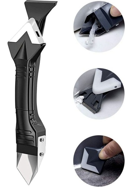 3 Ü 1 Arada Fayans Derz Silikon Kazıyıcı Sıyırıcı ve Uygulayıcı Aparat