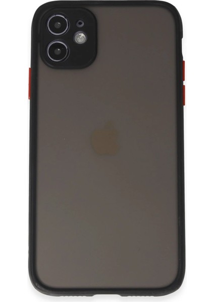 iPhone 11 Kılıf Montreal Silikon Kapak - Siyah