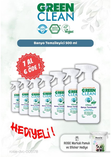 Banyo Temizleyici 500 ml 7 Al 6 Öde ve Rosie Hediye