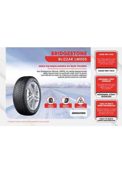 Blizzak Lastik 195/55R16 87H Üretim Yılı: 2024 modelleri