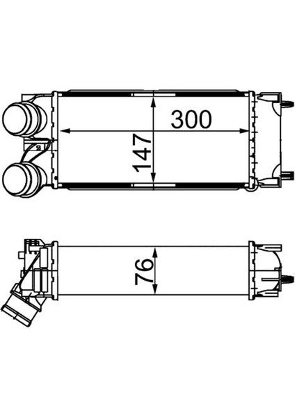 CI367000S Turbo Radyatörü Intercooler Berlıngo 04>c4 04>P308 07>partner 04>1.6hdı Al/pl/brz 300X147X76 0384.L4