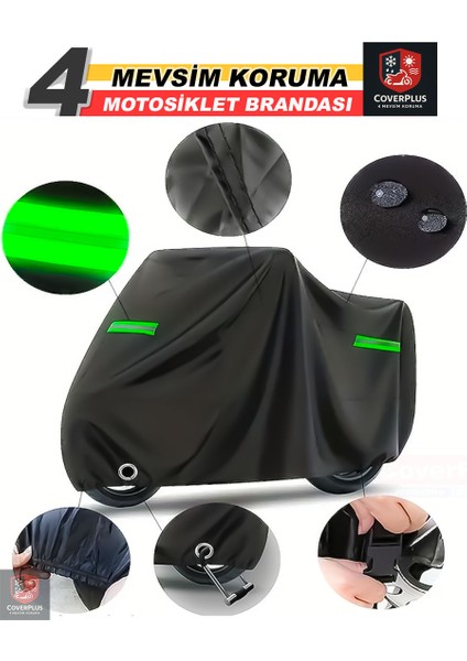 peugeot 105 reflektörlü siyah branda,motosiklet brandası,motor branda motor örtüsü (güvenlik kilidi ve bağlantı tokalı)