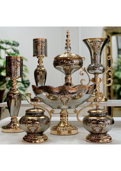 7 Parça Gümüş Konsol Set