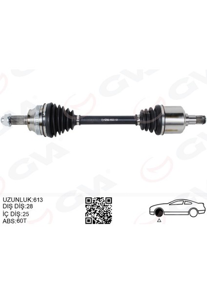 Xmpdby Komple Aks Ön Sağ/sol Freelander I L314 1.8 16V 98 06 613MM