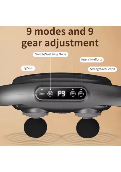Şarjlı Geliştirilmiş 6 Başlıklı Fonksiyonlu Masaj Aleti 2000 Mah Masaj Tabancası indirimleri