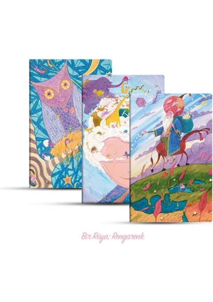 Üçlü Çizgili Defter Seti: Bir Rüya: Rengarenk