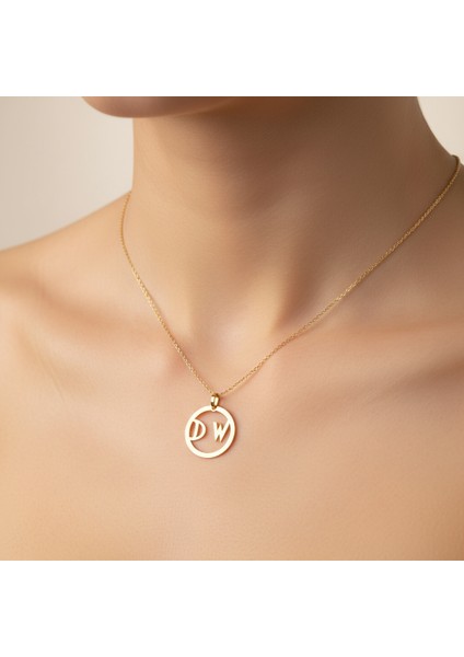 14 Ayar Altın Kolye Ucu D&w GM11098 0.5 gr