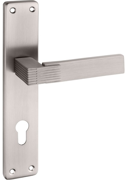 Premium Ahenk Arma Aynalı Kapı Kolu (Oda-Wc-Yale Kilit Tipleri)(Takım) Saten