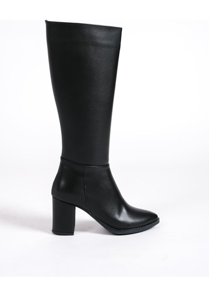 Zeta Bağcıksız Fermuarlı Ortopedik Taban Suya ve Soğuğa Dayanıklı Kadın Çizme St Siyah modelleri