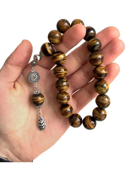 17 ve 33'lik Kaplan Gözü Taşlı Renkli Tesbih Seti indirimleri