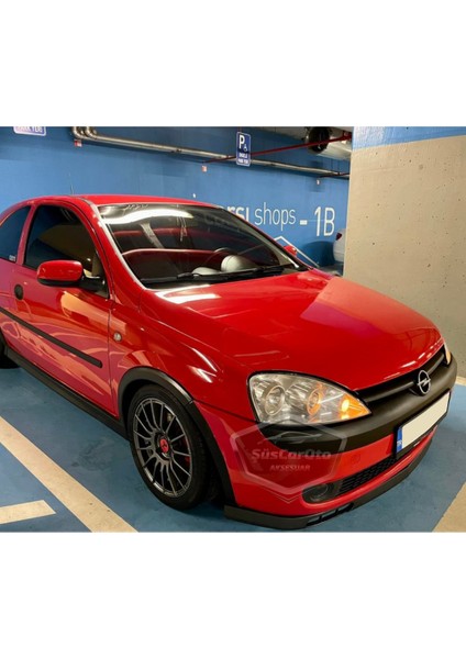 Opel Corsa C 2000-2006 Uyumlu Üniversal Laguna Lip Esnek Ön Lip 2 Parça Tampon Altı Dil Karlık Ön Ek