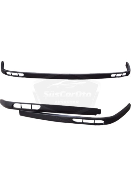 Opel Corsa C 2000-2006 Uyumlu Üniversal Laguna Lip Esnek Ön Lip 2 Parça Tampon Altı Dil Karlık Ön Ek