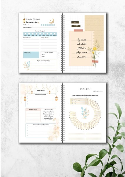 Üç Aylar Planlayıcısı -Islami Planlayıcı - Recep/şaban/ramazan-Ibadet Takip Defteri fiyatları