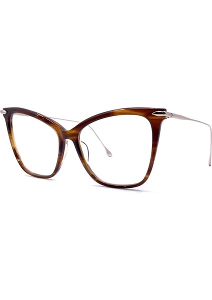 Fearless Drx 3038 B Amber Gold 56 Cat Eye Hand Crafted Kedi Altın Kadın Gözlük modelleri