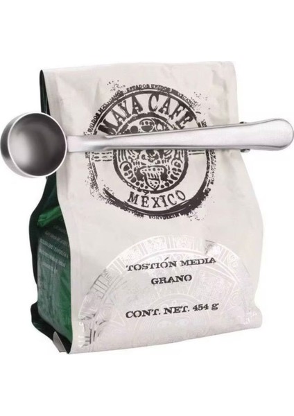 2 Adet Mandallı Kahve Ölçü Kaşığı Gold Çok Fonksiyonlu Paslanmaz Çelik Kaşık modelleri