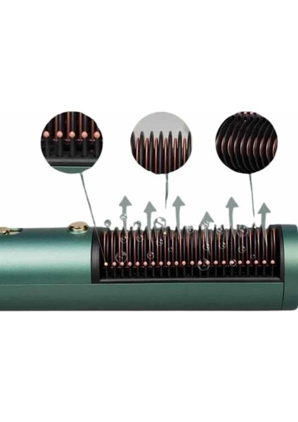 Techmrt Saç Düzleştirici Fön Makinesi Saç Fırçası Profesyonel Üflemeli fırsatları