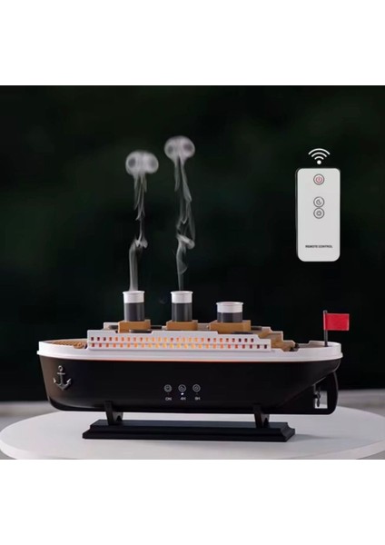 Titanic Gemi Hava Nemlendirici Fonksiyonlu Buhar Makinesi Kumandalı indirimleri