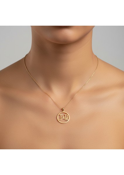 8 Ayar Altın Kolye Ucu D&t GM11070 1 gr