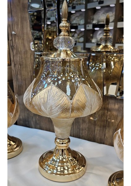 7 Parça Salon Konsol Aksesuar Seti Yaprak Gold Krem indirimleri