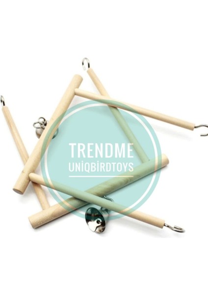 Uniq Bird Toys Ahşap Zilli Kuş Salıncak. modelleri