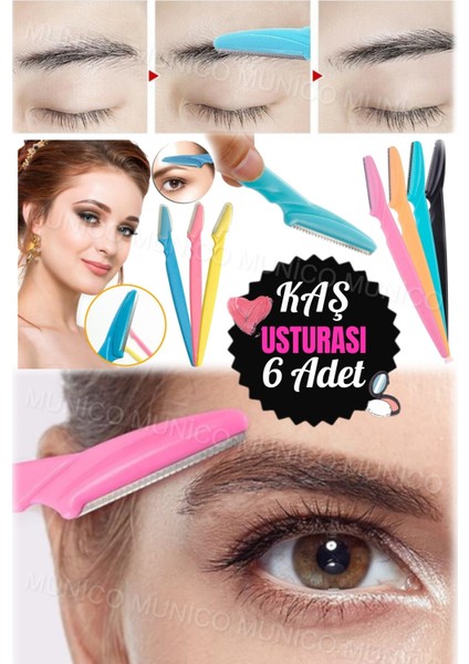 6'lı Kaş ve Vücut Usturası, Kadınlar Için Profesyonel ve Taşınabilir modelleri