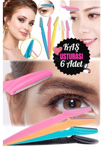 6'lı Kaş ve Vücut Usturası, Kadınlar Için Profesyonel ve Taşınabilir